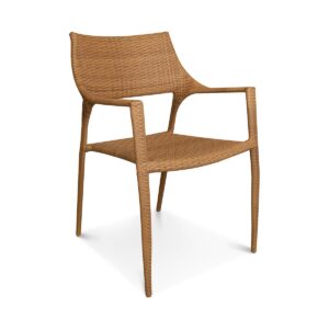 Cadeira Acapulco, estrutura de alumínio, toda revestida com fibra sintética